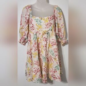 By Togther - Babydoll Dress - Cream Floral size M